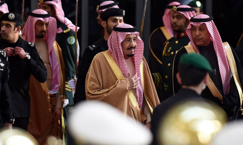 الملك سلمان بن عبد العزيز في الرياض (فرانس بريس)
