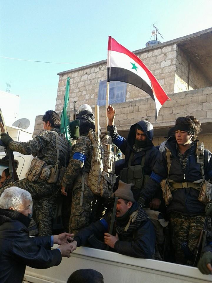 عناصر أجانب يقاتلون إلى جانب قوات الأسد، دخلوا نبل والزهراء اليوم.