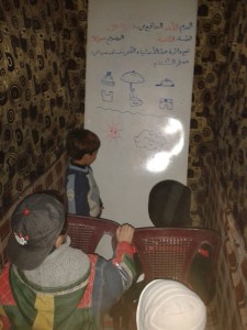 التعليم في أحد ملاجئ داريا