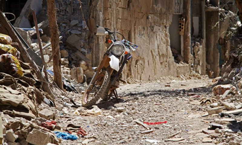 مدينة الزبداني المحاصرة - آب 2015 (فرانس برس).