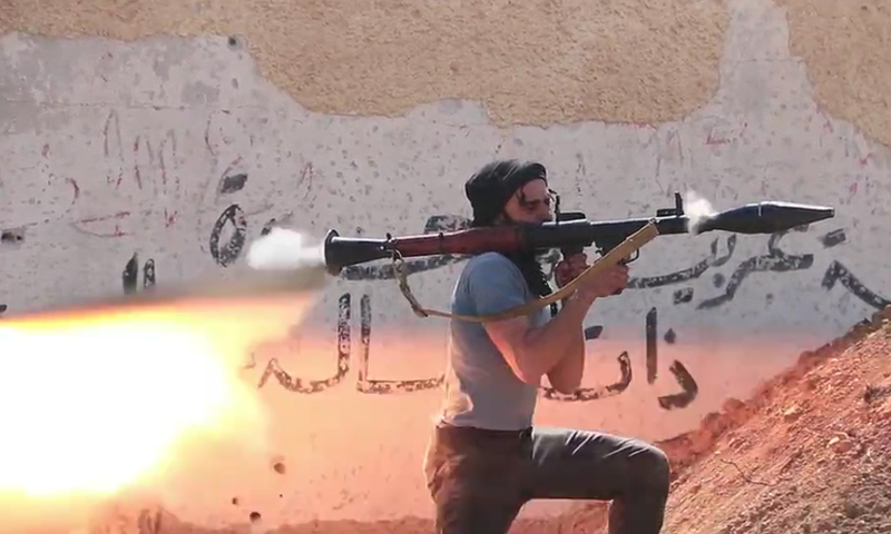 جانب من اشتباكات الغوطة الشرقية، الاثنين 28 آذار، المصدر: جيش الإسلام.