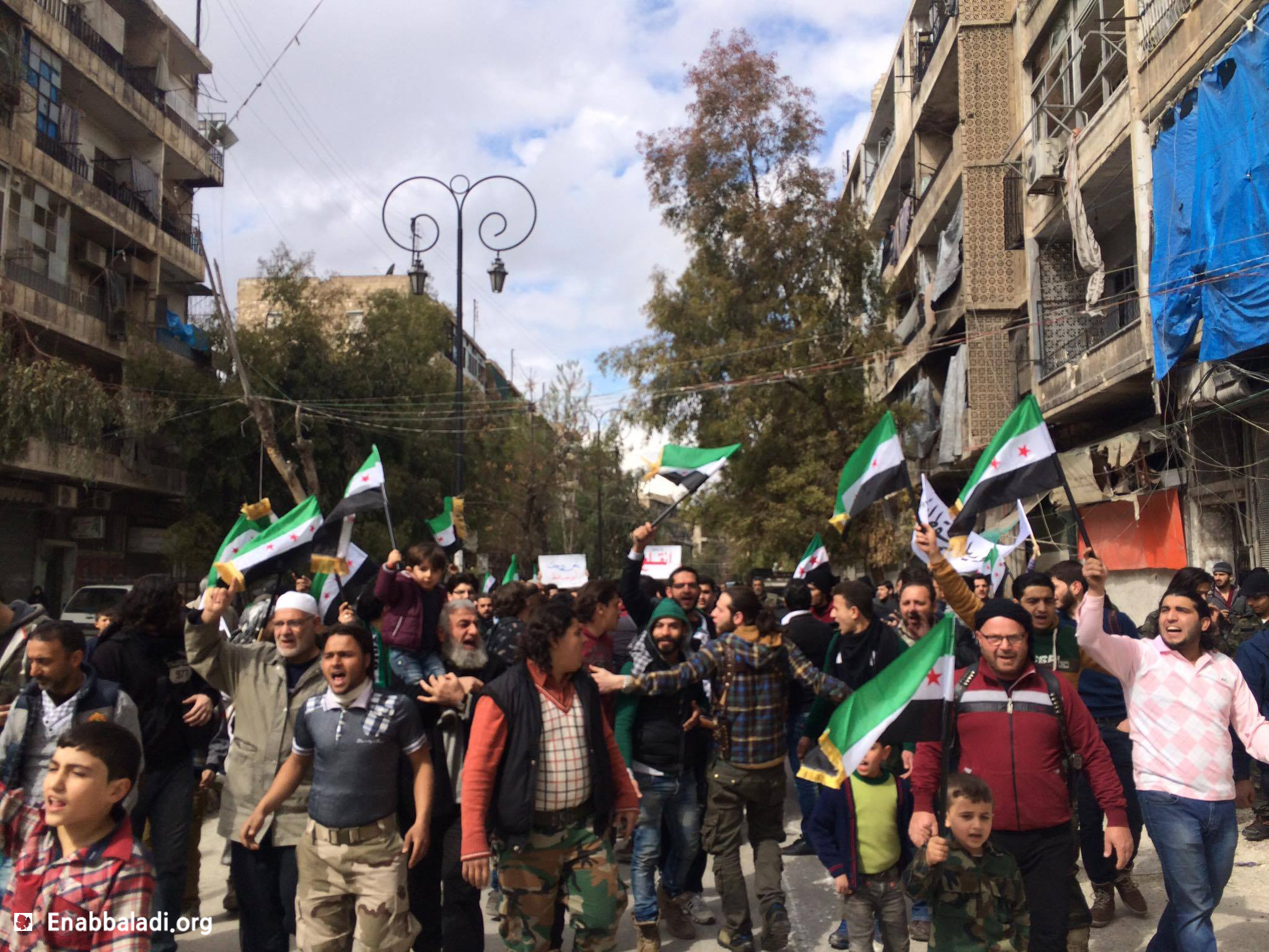 مظاهرة في مدينة حلب، الجمعة 4 آذار.