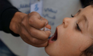 من حملة اللقاح الأولى في درعا والقنيطرة - آذار 2016