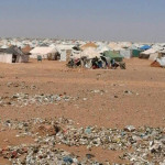 نازحون من مدينة تدمر - مخيم الرقبان على الحدود الأردنية - نيسان 2016 (عنب بلدي).