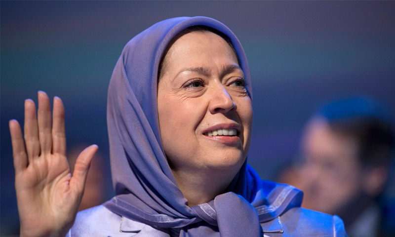 زعيمة مجاهدين خلق الإيرانية المعارضة للنظام، مريم رجوي،