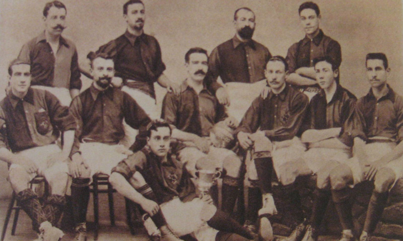 فريق نادي برشلونة في أول كلاسيكو 1902