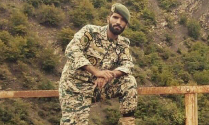 الملازم محسن قيطاسلو، من اللواء 65 التابع للجيش الإيراني.