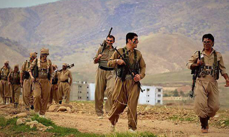 مقاتلون أكراد من "البيشمركة" في إيران (وكالات).