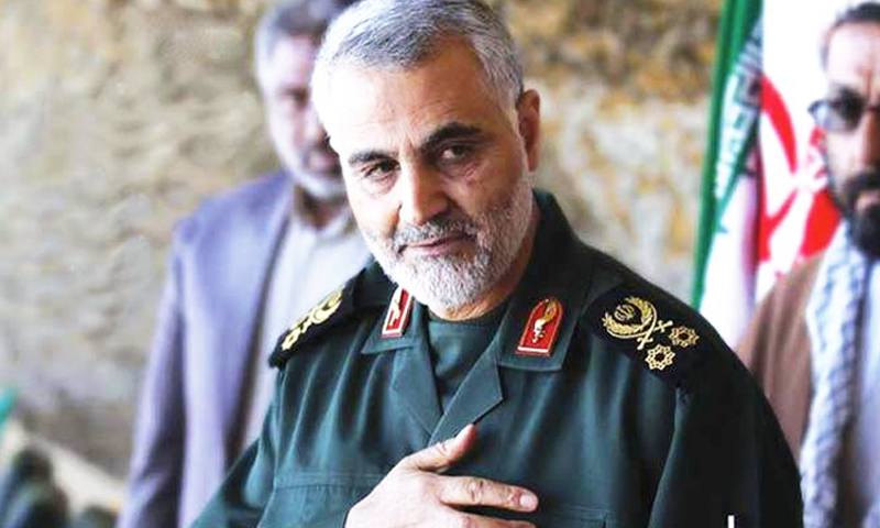 أن قائد "فيلق القدس" التابع لـ"الحرس الثوري الإيراني"، قاسم سليماني (إنترنت)