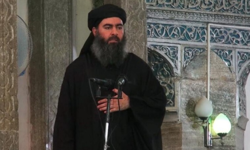 زعيم تنظيم "الدولة الإسلامية" أبو بكر البغدادي (إعلام التنظيم)