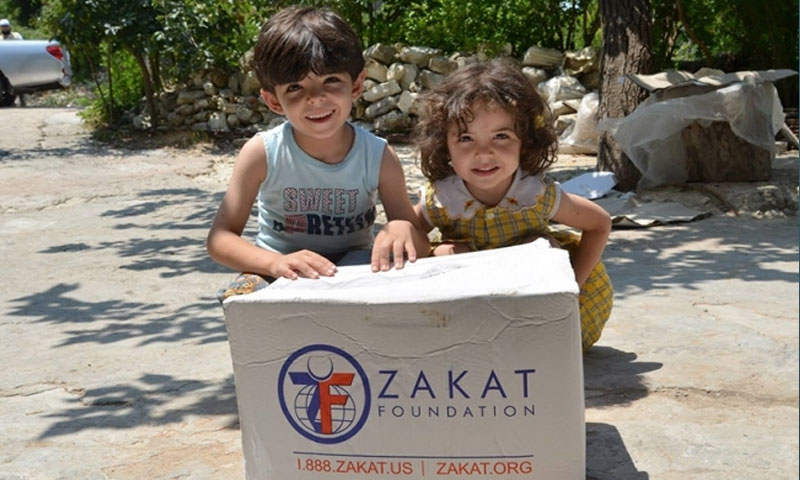 توزيع مساعدات على السورين(زكاة zv)