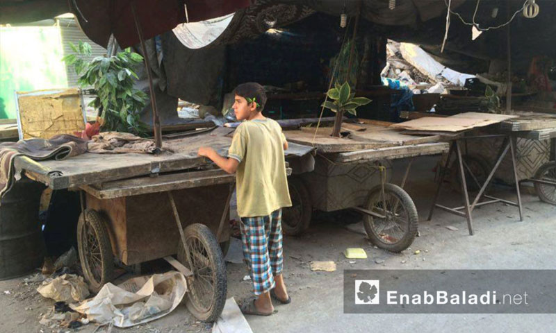 أسواق حي الشعار في حلب - الاثنين 11 تموز (عنب بلدي)