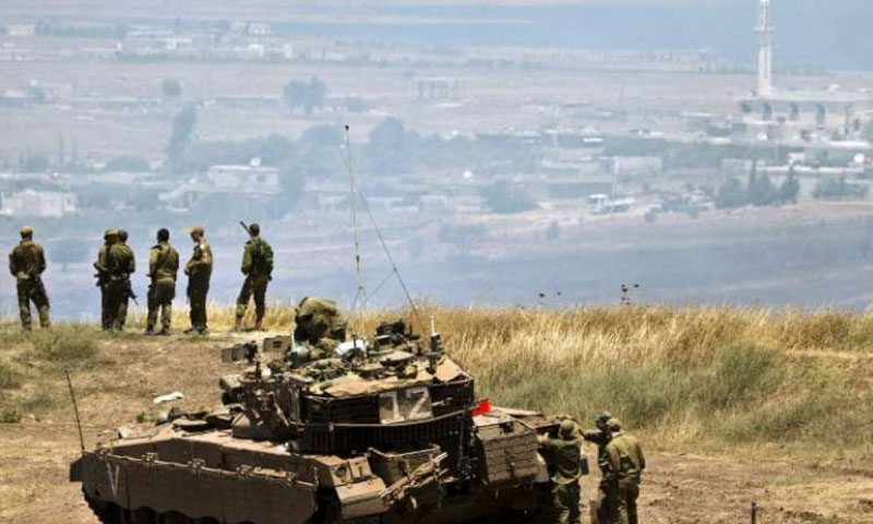 قوة عسكرية اسرائيلي في الجولان السوري المحتل (انترنت)