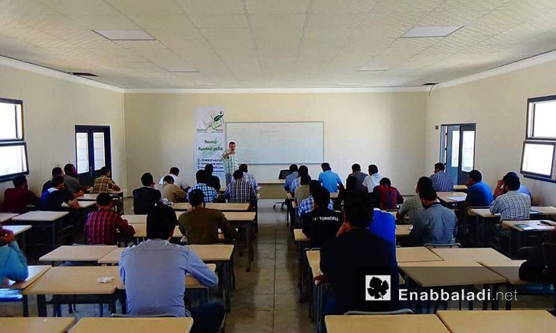 جامعة الشام العالمية في اعزاز بريف إدلب - حزيران 2016 (عنب بلدي)