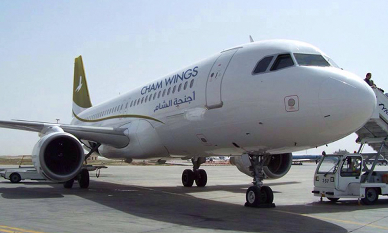 طائرة تابعة لشركة "أجنحة الشام" (فيس بوك أجنحة الشام)