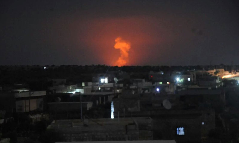 أهالي حلب شاهدوا انفجارات السفيرة من مسافات بعيدة- السبت 16 تموز (فيس بوك)