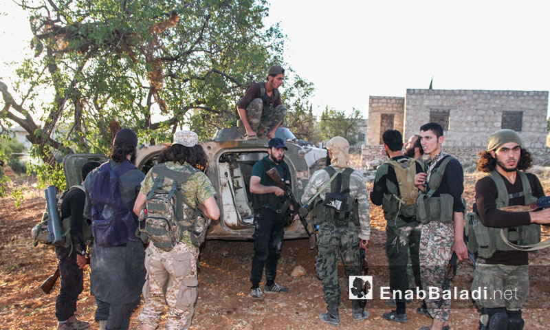عناصر من "جيش الفتح" في ريف حلب الشمالي- الثلاثاء 19 تموز (عنب بلدي)