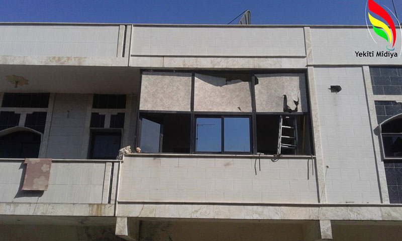 أضرار مادية لحقت بمكتب الحزب "الديمقراطي الكوردستاني- سوريا" في "كركي لكي"- الأحد 31 تموز (يكيتي ميديا)