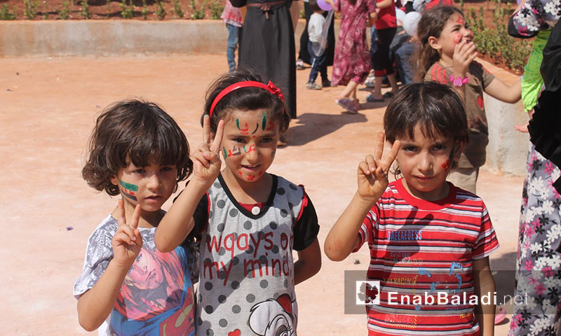 أطفال داريا في مخيمات إدلب - الاثنين 29 آب (عنب بلدي)