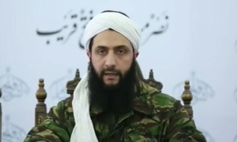 أبو محمد الجولاني، المسؤول العام لـ "جبهة فتح الشام" (يوتيوب)
