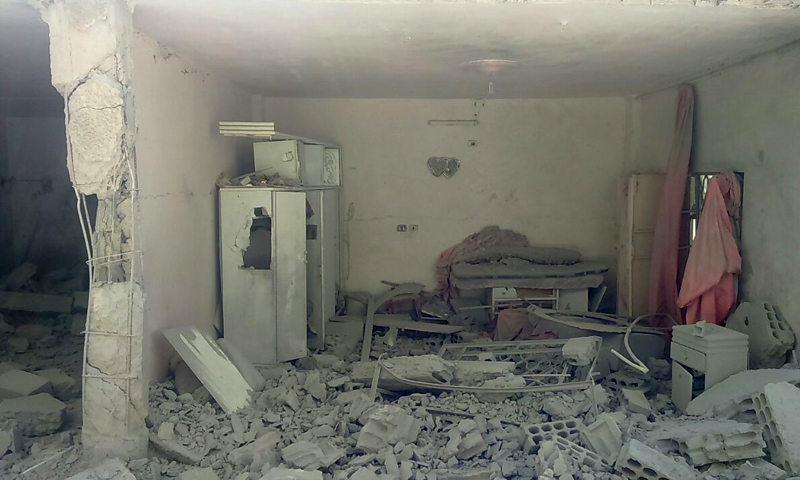 آثار القصف على بلدة خان الشيح - الاثنين 8 آب (خان الشيح الحدث)