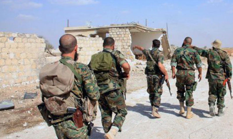عناصر من قوات الأسد في ريف حماة (أرشيفية)