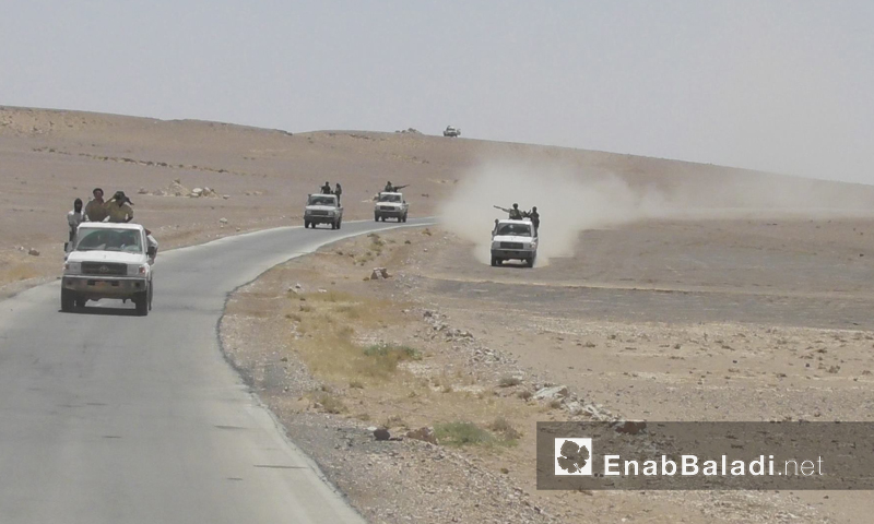 سيارات تابعة لـ "ألجيش الحر" في البادية السورية- الأربعاء 24 آب (عنب بلدي)