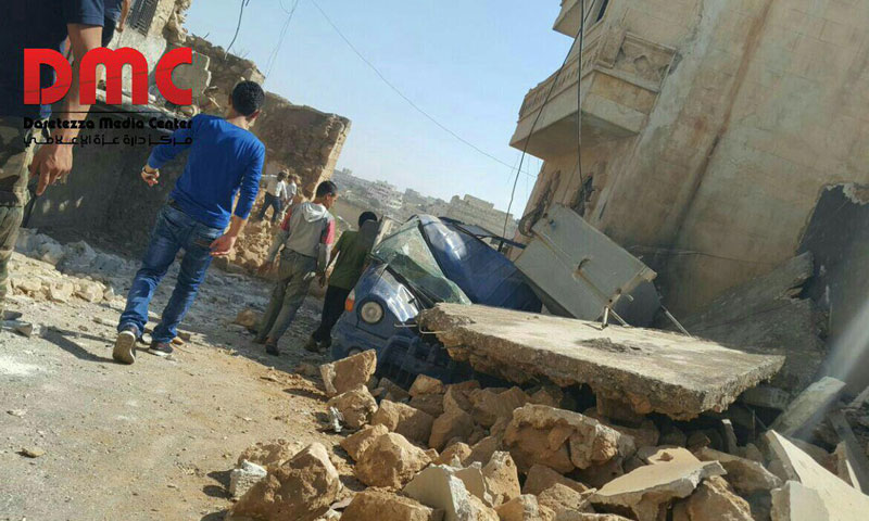 ضحايا وأضرار مادية جراء استهداف بلدة دارة عزة بصاروخ بالستي- الاثنين 8 آب (فيس بوك)