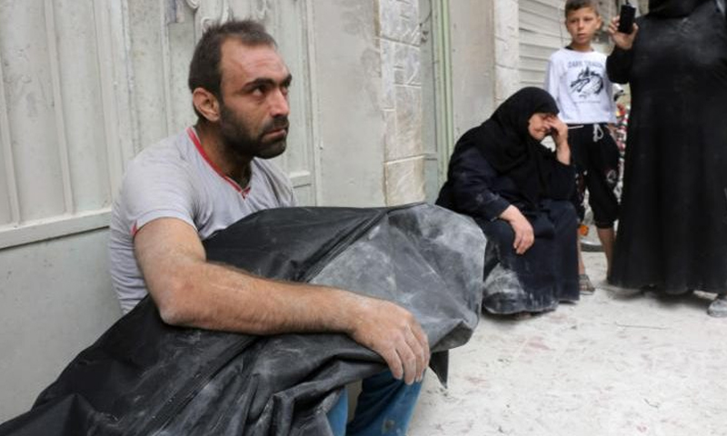 أهالي مدينة حلب 23 أيلول (AFP)