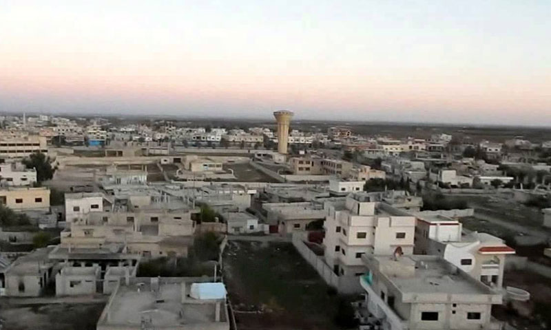 مدينة داعل في محافظة درعا (فيس بوك)