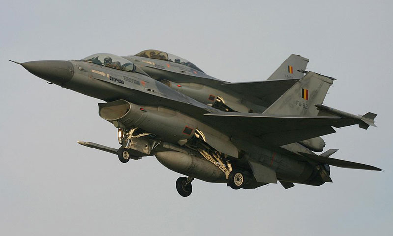 مقاتلات بلجيكية من طراز F16 (وكالات)