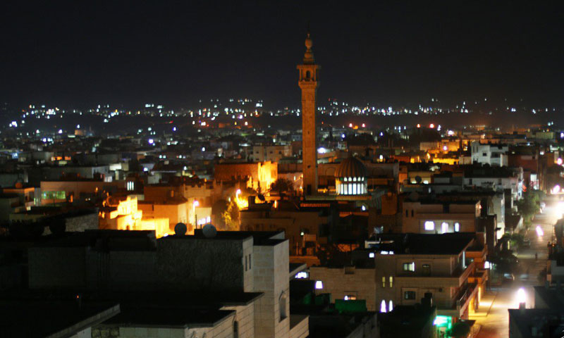 منظر ليلي لمدينة الباب- أيلول 2015 (تنظيم الدولة)