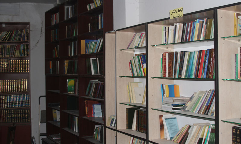 مكتبة فجر الأمة في مدينة داريا (أرشيفية)