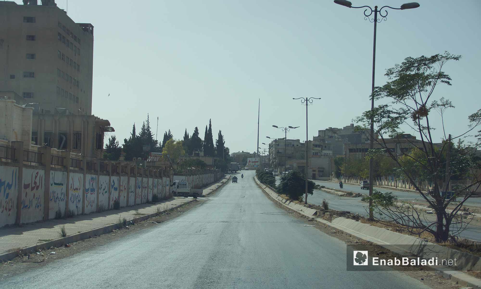 أول طريق إدلب من الجهة الشرقية - 14 تشرين الأول 2016 (عنب بلدي)