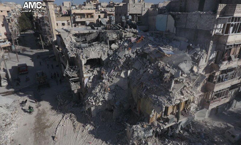 آثار الدمار في مدينة حلب- تشرين الأول 2016 (مركز حلب الإعلامي)
