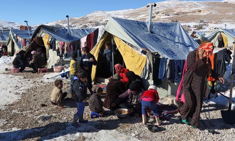 مخيمات للاجئين السوريين في لبنان (وكالات)