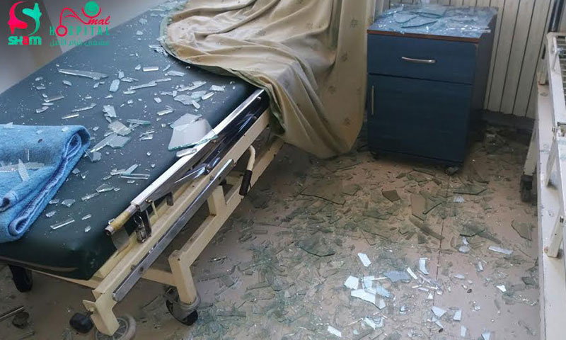 أضرار في مستشفى ببلدة قدسيا جراء قصف مدفعي- الأربعاء 5 تشرين الأول (شام الأمل)