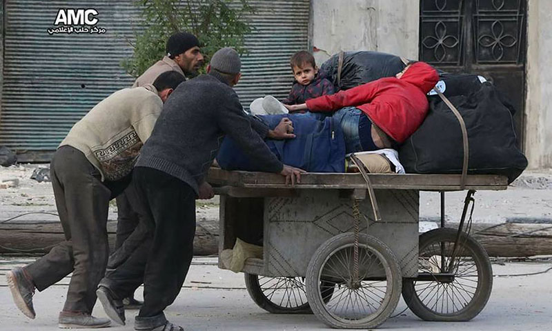 فرار العائلات من حلب الشرقية- الثلاثاء 29 تشرين الثاني (مركز حلب الإعلامي)