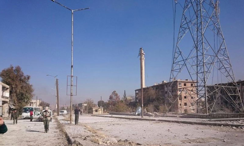 حي الحيدرية في مدينة حلب عقب سيطرة قوات الأسد عليه- الاثنين 28 تشرين الثاني (فيس بوك)