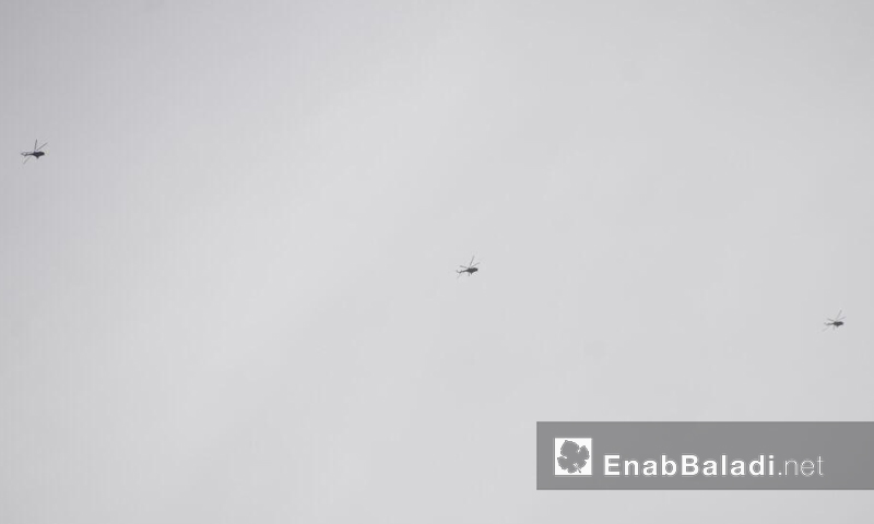 ثلاثة طائرات حربية في أجواء مدينة حلب الأربعاء 9 تشرين الثاني (عنب بلدي)