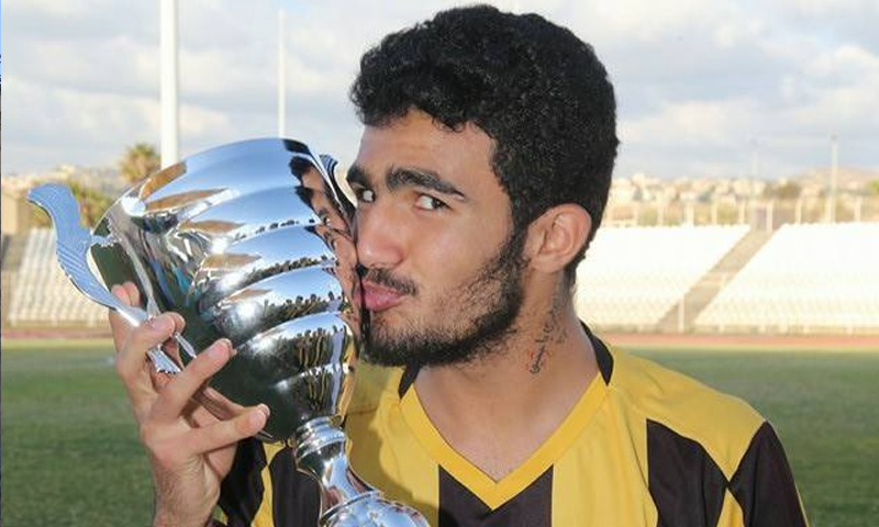 لاعب نادي العهد اللبناني، قاسم شمخة (صفحة النادي فيس بوك)