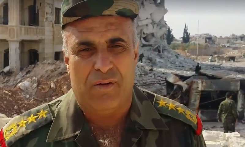 العميد الركن نبيل عبد الله- معاون رئيس اللجنة الأمنية والعسكرية في حلب (فيس بوك)