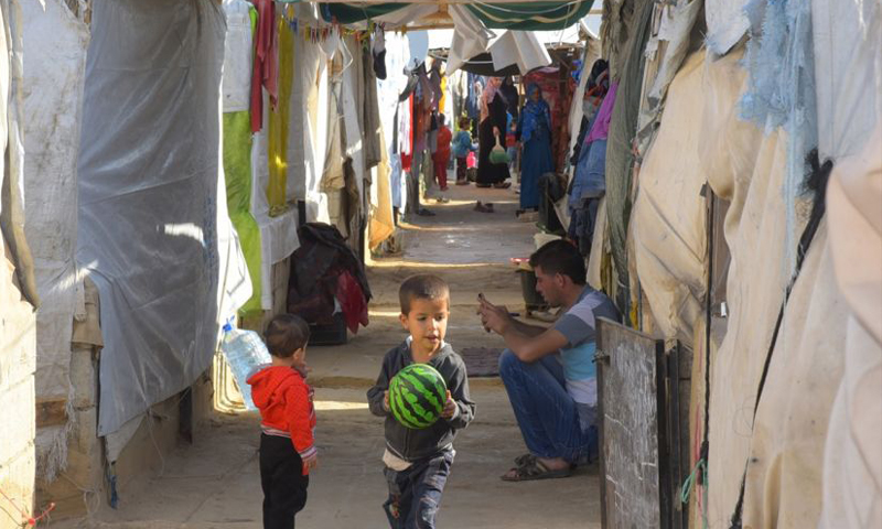 مخيم الريحانية للاجئين السوريين في سهل عكار (إنترنت)