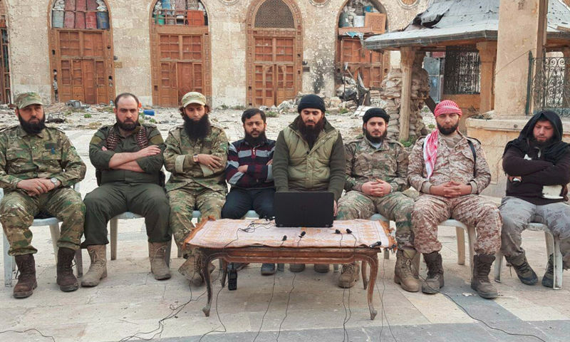 تعبيرية: قادة فصائل عسكرية في حلب تعلن "مجلس قيادة حلب" - 14 تشرين الثاني 216 (تويتر)