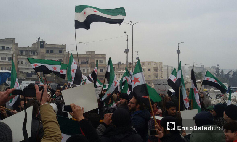 مظاهرة في مدينة إدلب – الجمعة 23 كانون الأول (عنب بلدي)