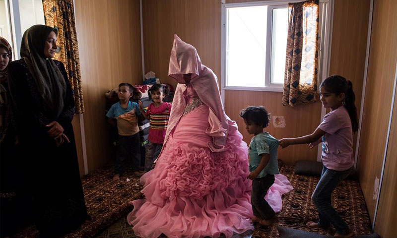 زواج طفلة عمرها 13 عامًا في درعا (انترنت)