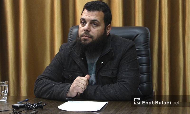 رئيس الإدارة المدنية في "جيش الفتح"، محمد الأحمد - 22 كانون الثاني 2017 (عنب بلدي)
