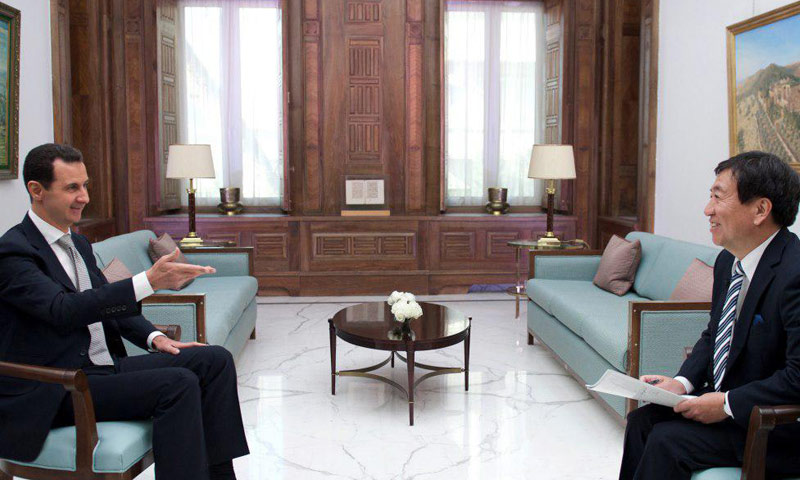 لقاء بشار الأسد مع قناة يابانية- الخميس 19 كانون الثاني (رئاسة الجمهورية)