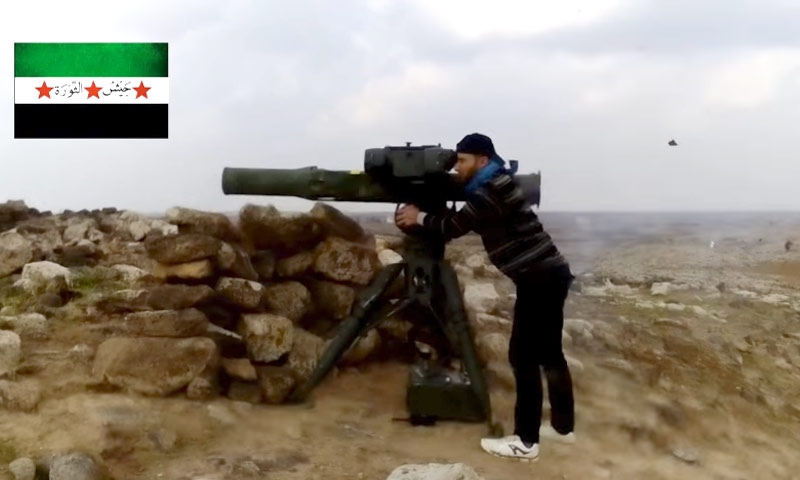 استهداف دبابة للأسد في ريف درعا الشمالي الشرقي- الأحد 8 كانون الثاني (يوتيوب)