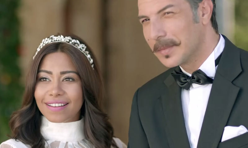 المطربة المصرية شيرين والممثل السوري باسل خياط في مسلسل "طريقي" - (انترنت)